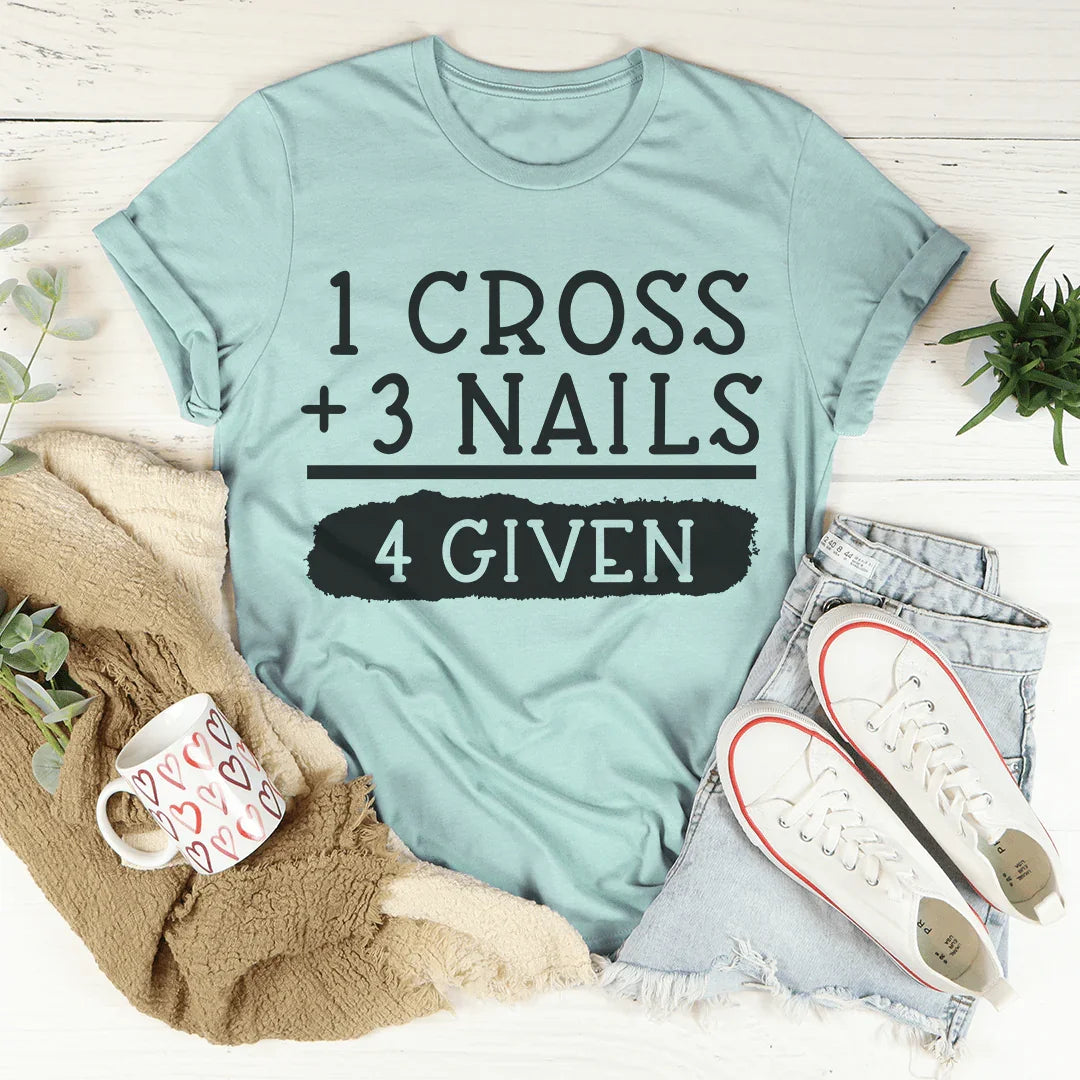 Forgiven Tee Heather Prism Dusty Blue / S Peachy Sunday T-Shirt