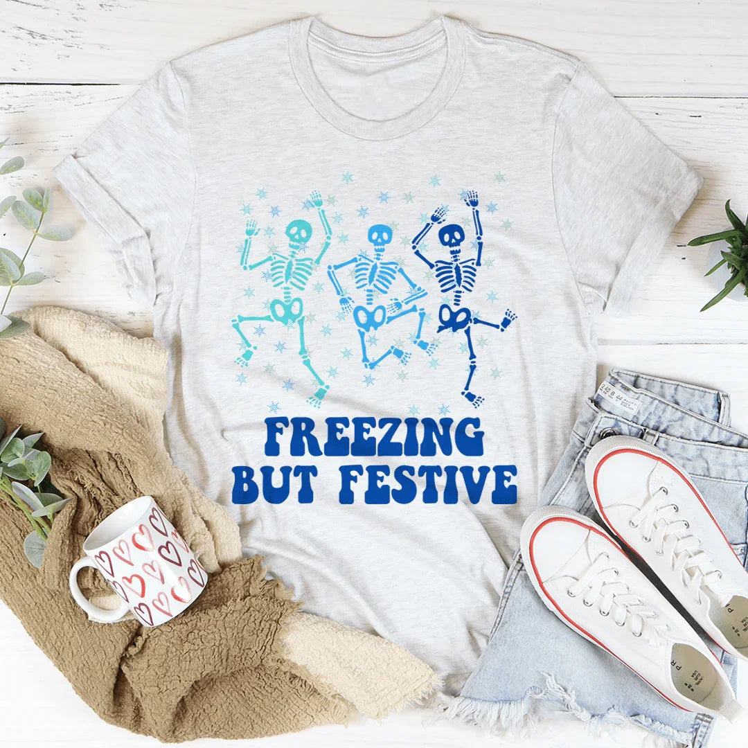 Freezing But Festive Tee Ash / S Peachy Sunday T-Shirt