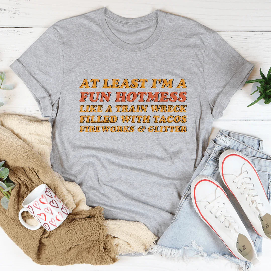 Fun Hotmess Tee Athletic Heather / S Peachy Sunday T-Shirt