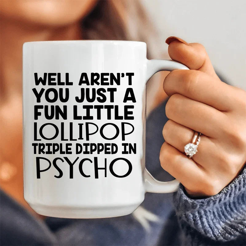 Fun Little Lollipop Ceramic Mug 15 oz White / One Size CustomCat Drinkware T-Shirt