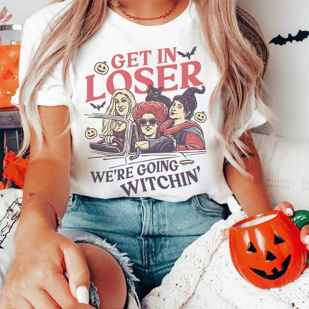 Get In Loser We're Going Witchin' Tee Ash / S Printify T-Shirt T-Shirt