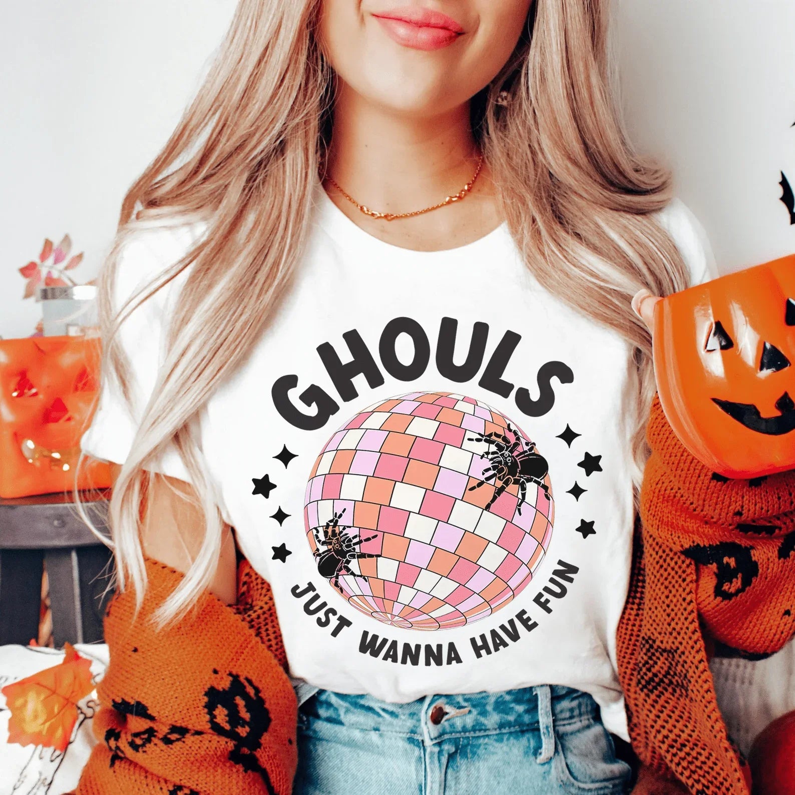 Ghouls Just Wanna Have Fun Retro Tee Ash / S Peachy Sunday T-Shirt