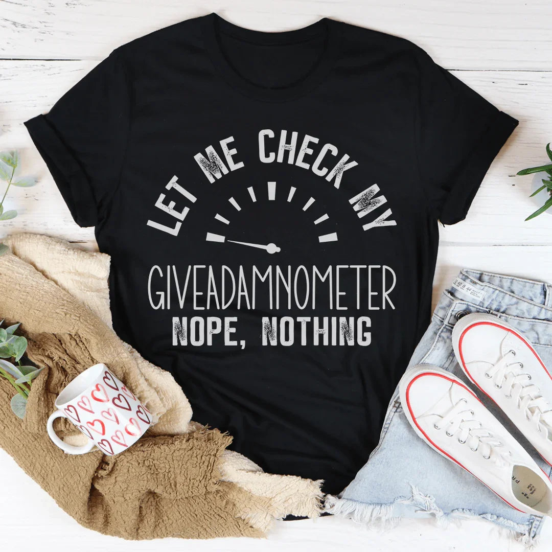Giveadamnometer Tee Black Heather / S Peachy Sunday T-Shirt