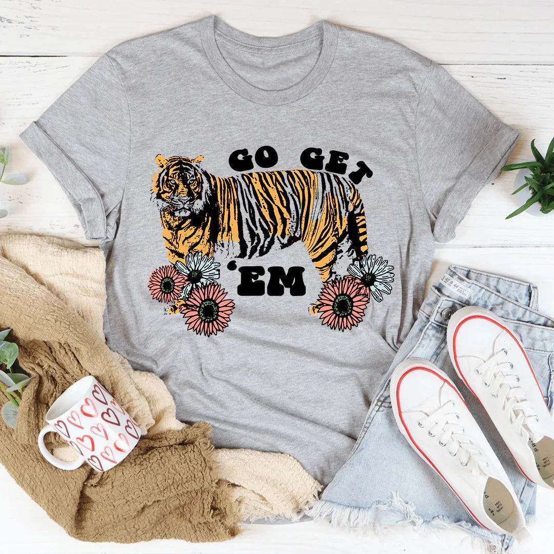 Go Get 'Em Tee Athletic Heather / S Peachy Sunday T-Shirt