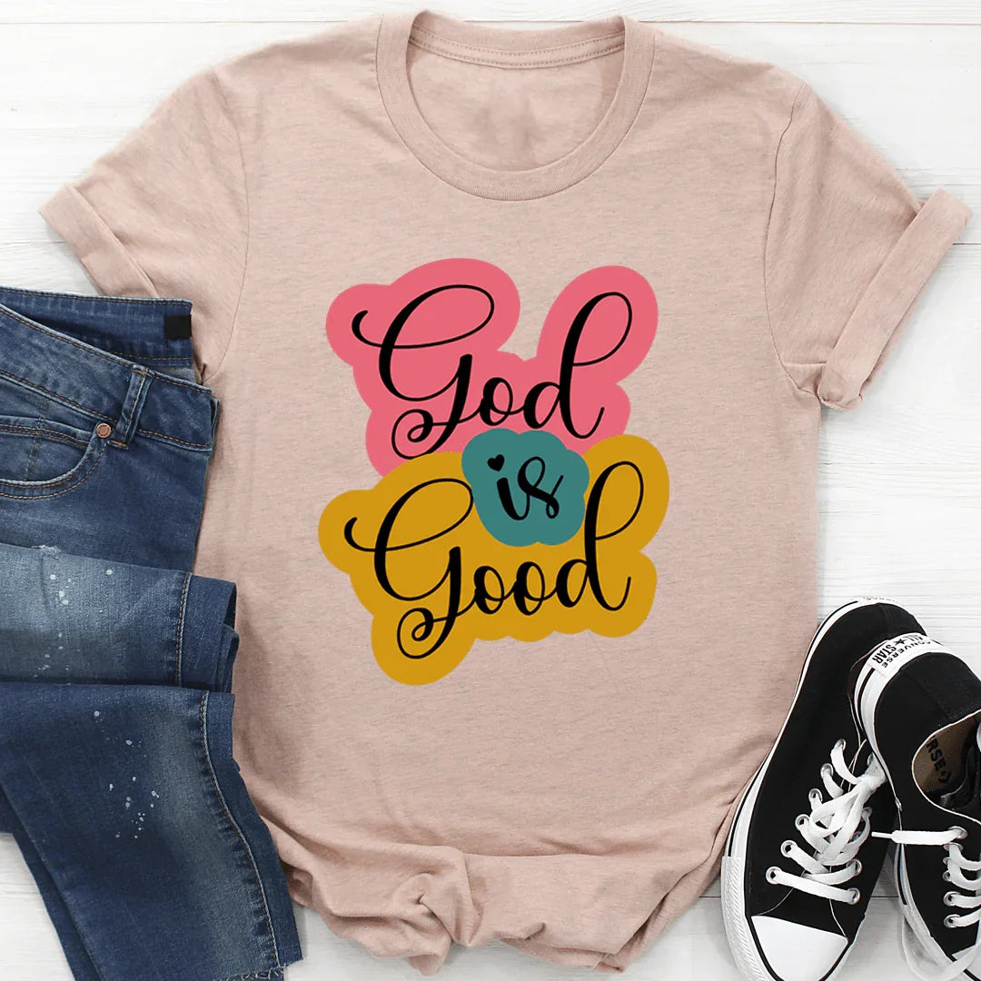 God Is Good Tee Heather Prism Peach / S Peachy Sunday T-Shirt