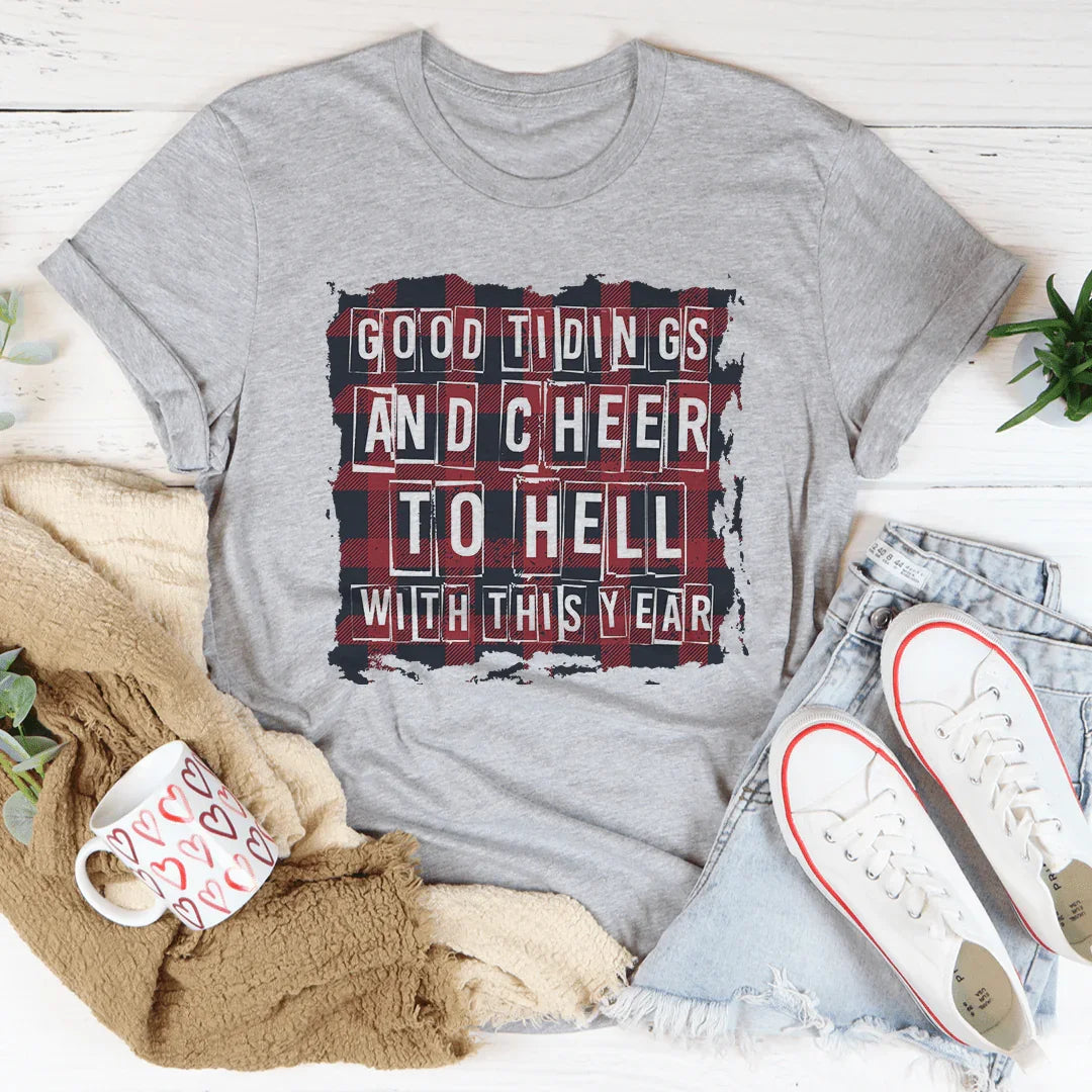 Good Tidings And Cheer Tee Athletic Heather / S Peachy Sunday T-Shirt