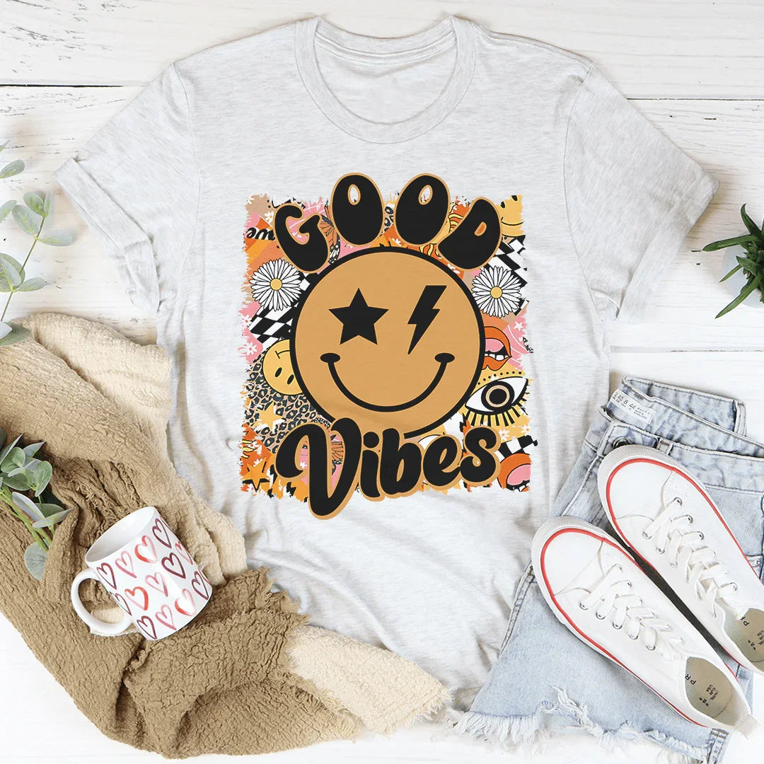Good Vibes Tee Peachy Sunday T-Shirt
