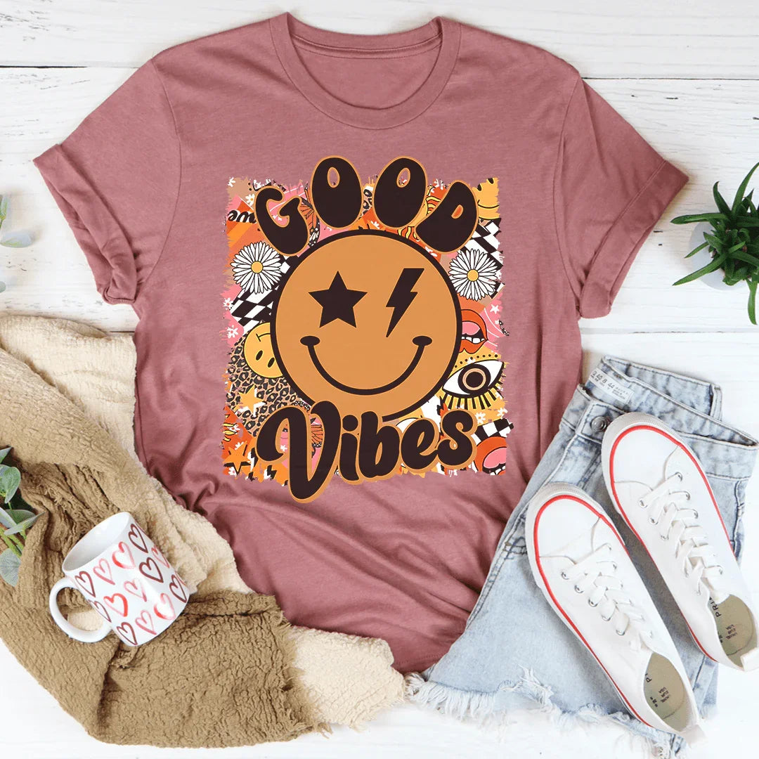 Good Vibes Tee Peachy Sunday T-Shirt