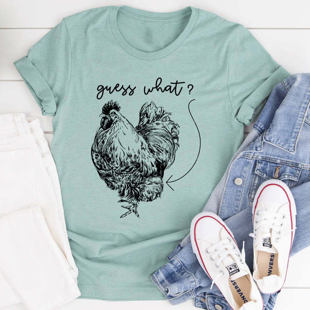 Guess What Tee Heather Prism Dusty Blue / S Peachy Sunday T-Shirt