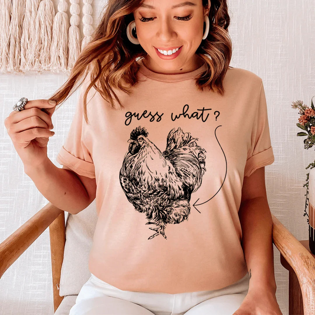 Guess What Tee Heather Prism Peach / S Peachy Sunday T-Shirt