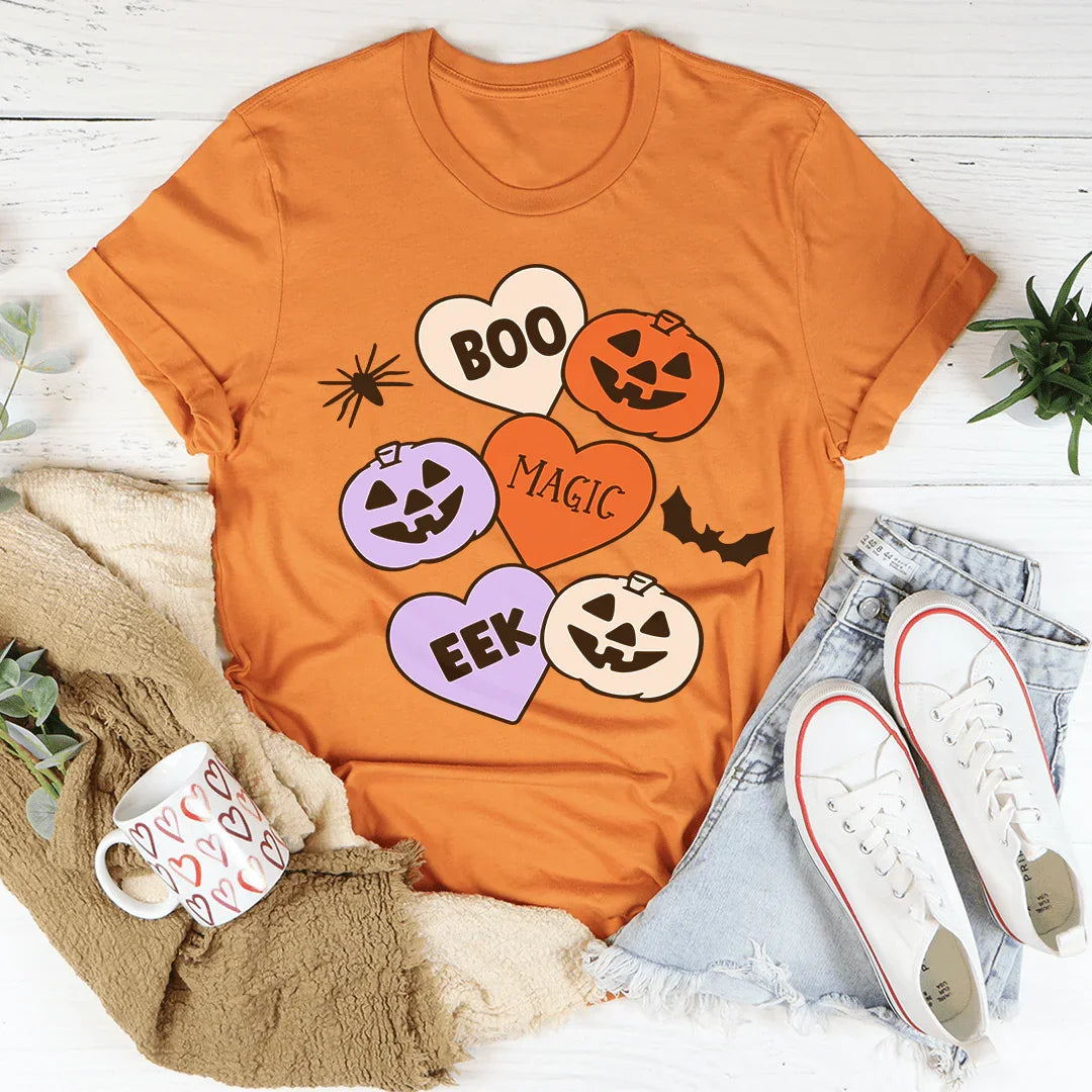 Halloween Candy Hearts Tee Burnt Orange / S Peachy Sunday T-Shirt