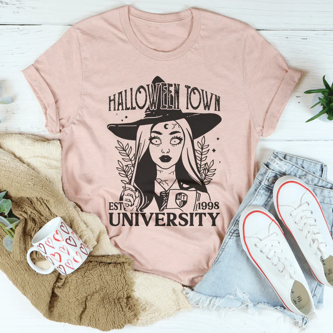 Halloween Town University Tee Peachy Sunday T-Shirt