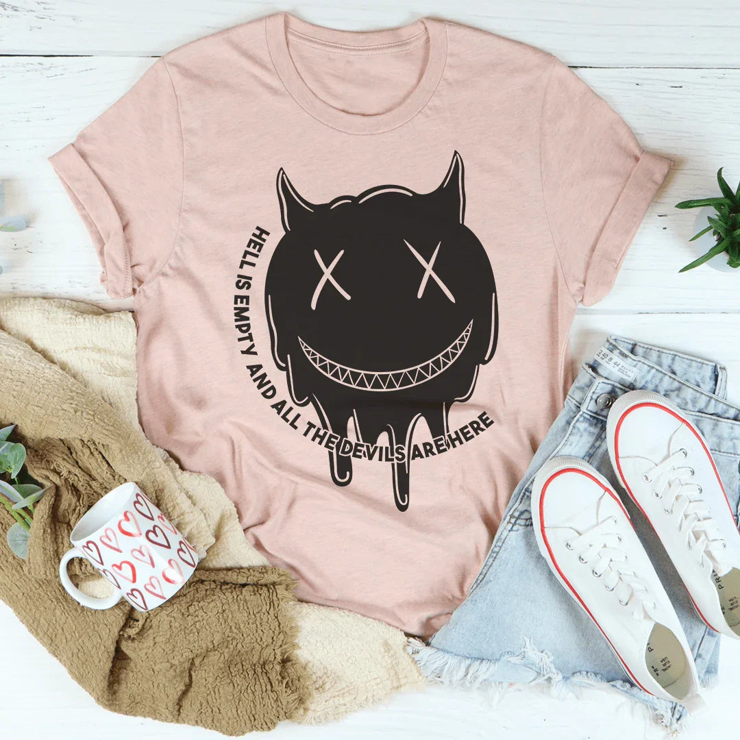Hell Is Empty Tee Heather Prism Peach / S Peachy Sunday T-Shirt