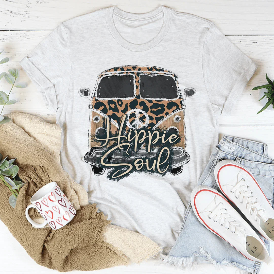 Hippie Soul Leopard Tee Peachy Sunday T-Shirt