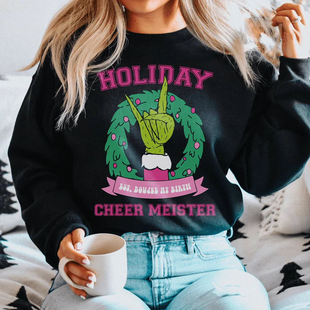 Holiday Cheermeister Sweatshirt S / Black Printify Sweatshirt T-Shirt