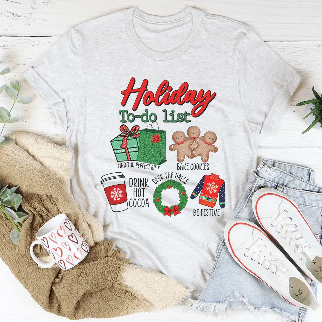 Holiday To Do List Ash / S Peachy Sunday T-Shirt