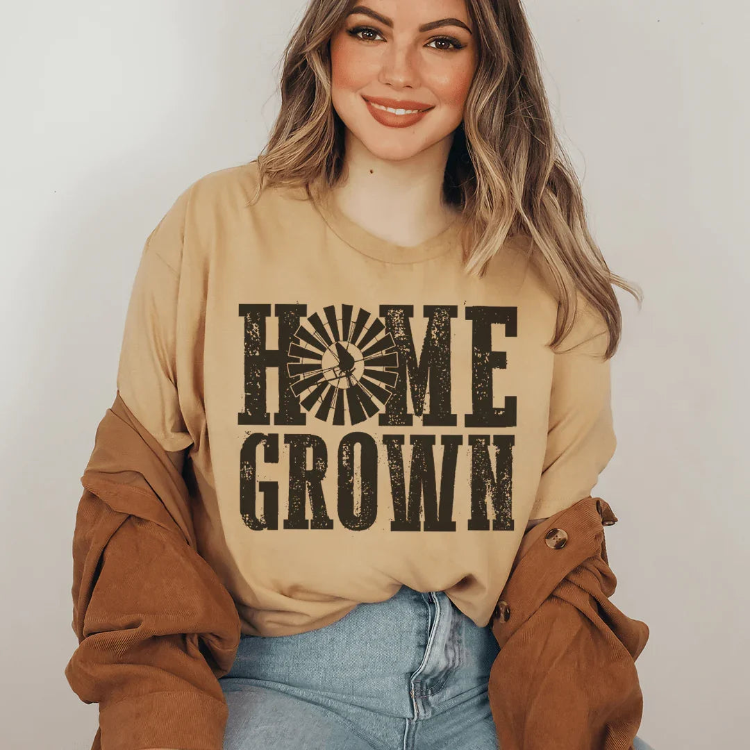 Home Grown Tee Mustard / S Peachy Sunday T-Shirt