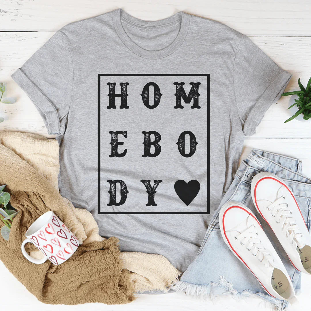 Homebody Heart Tee Athletic Heather / S Peachy Sunday T-Shirt