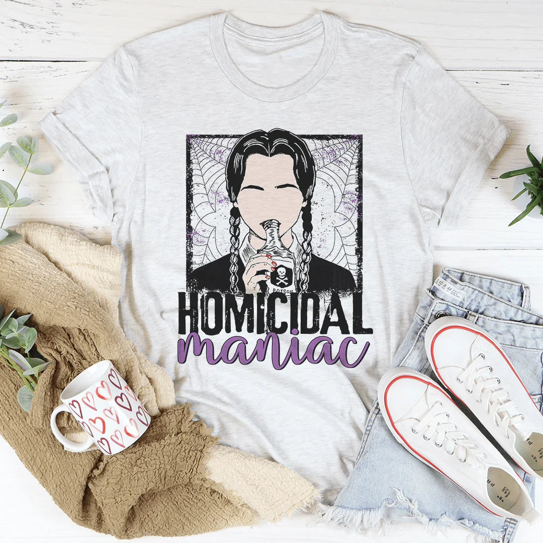 Homicidal Maniac Tee Ash / S Peachy Sunday T-Shirt