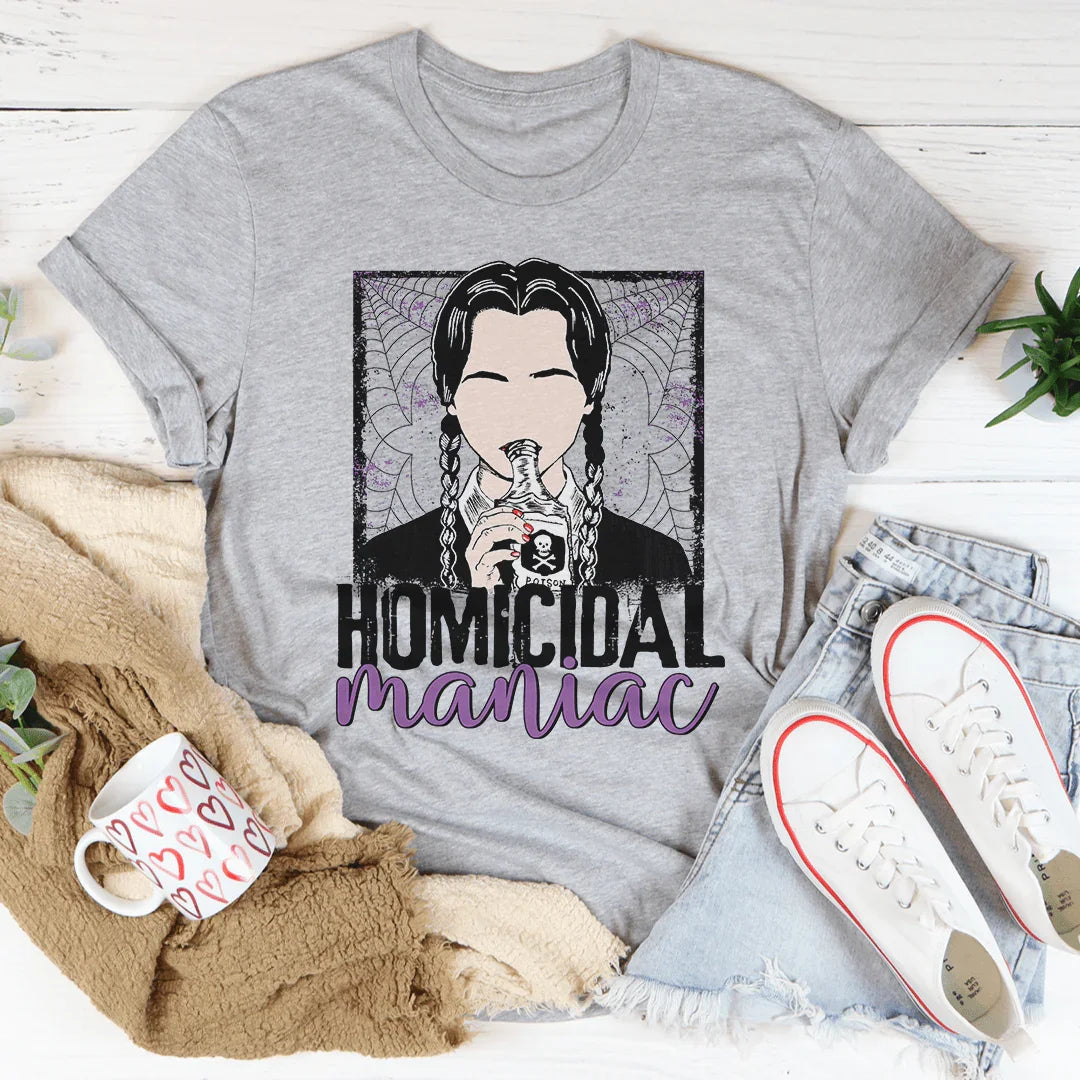 Homicidal Maniac Tee Athletic Heather / S Peachy Sunday T-Shirt