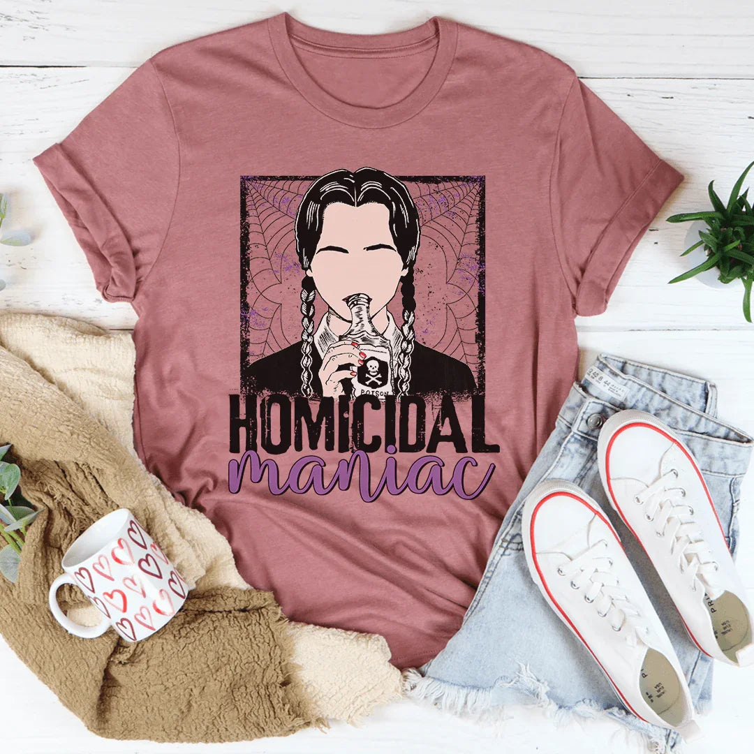 Homicidal Maniac Tee Mauve / S Peachy Sunday T-Shirt