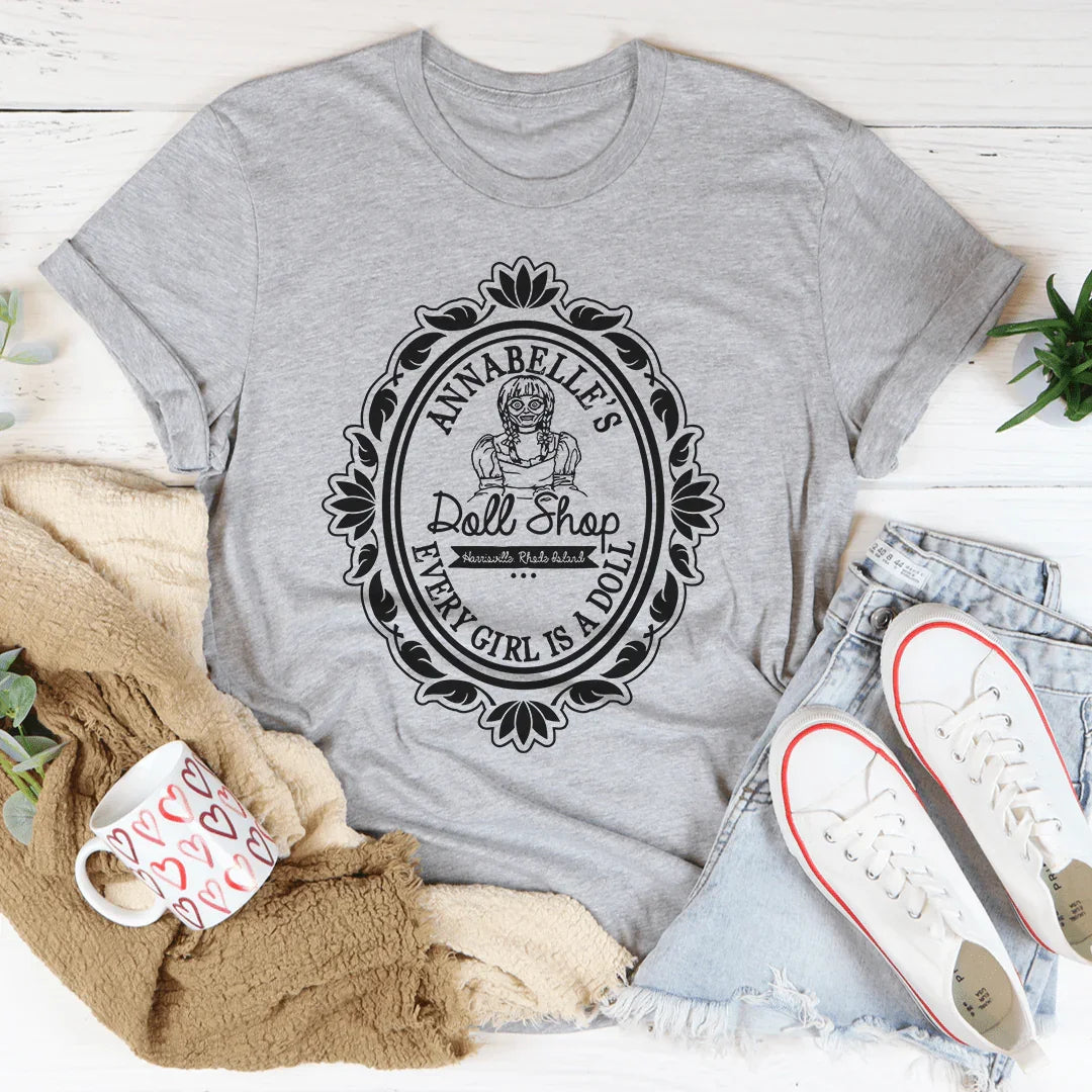 Horror Doll Shop Tee Athletic Heather / S Peachy Sunday T-Shirt