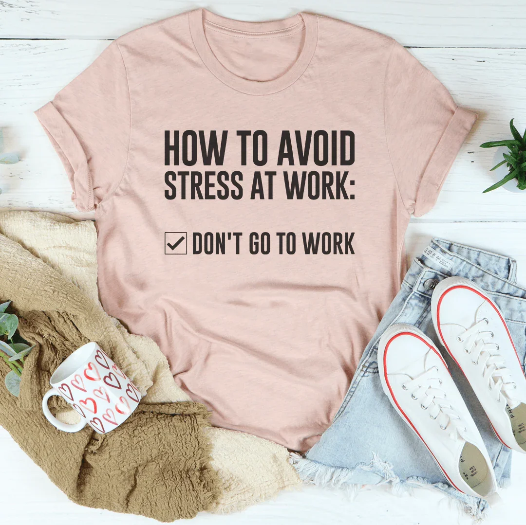 How To Avoid Stress Tee Heather Prism Peach / S Peachy Sunday T-Shirt