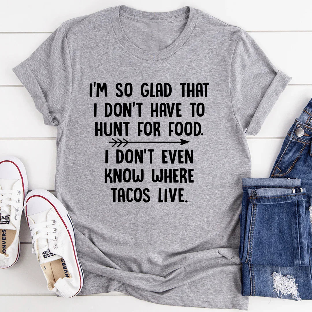 Hunt For Food Tee Athletic Heather / S Peachy Sunday T-Shirt