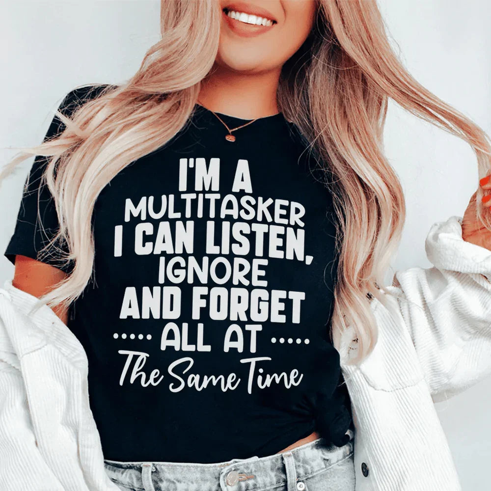 I Am A Multitasker Tee Black Heather / S Peachy Sunday T-Shirt