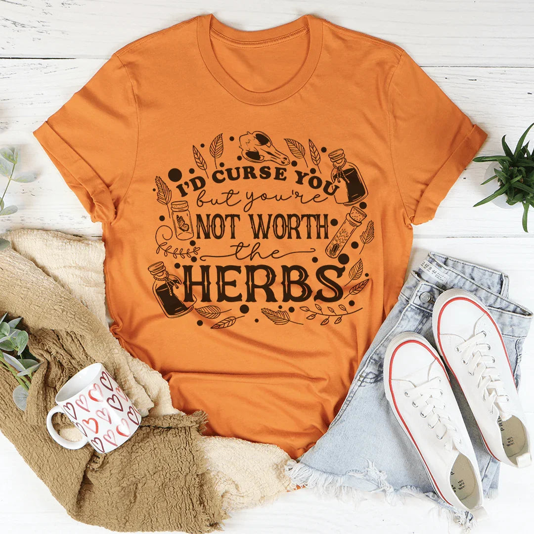 I'd Curse You Tee Burnt Orange / S Peachy Sunday T-Shirt