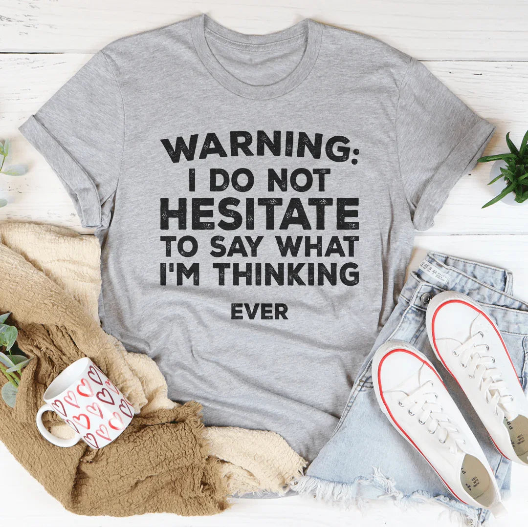 I Do Not Hesitate Tee Athletic Heather / S Peachy Sunday T-Shirt