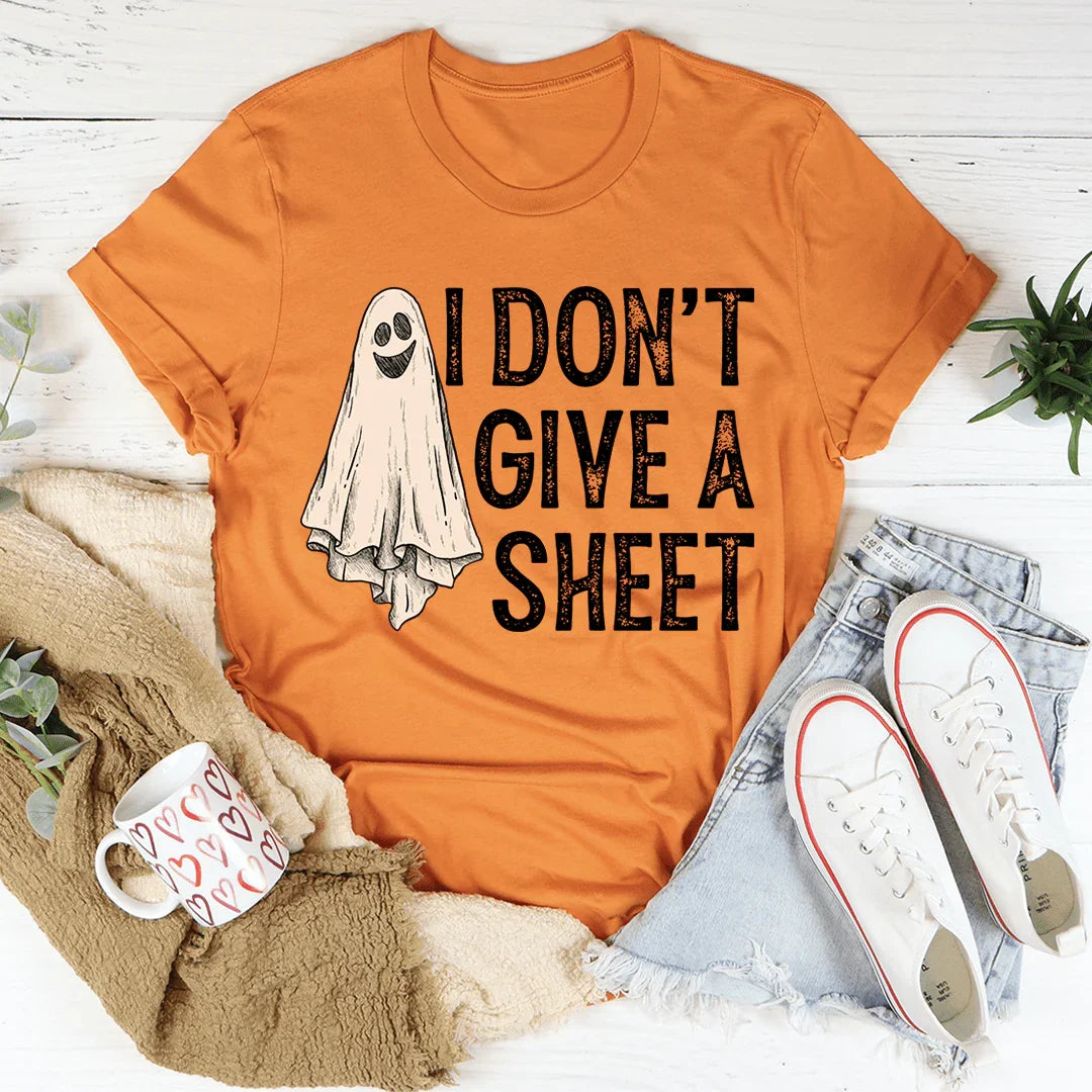 I Don't Give A Sheet Tee Burnt Orange / S Peachy Sunday T-Shirt