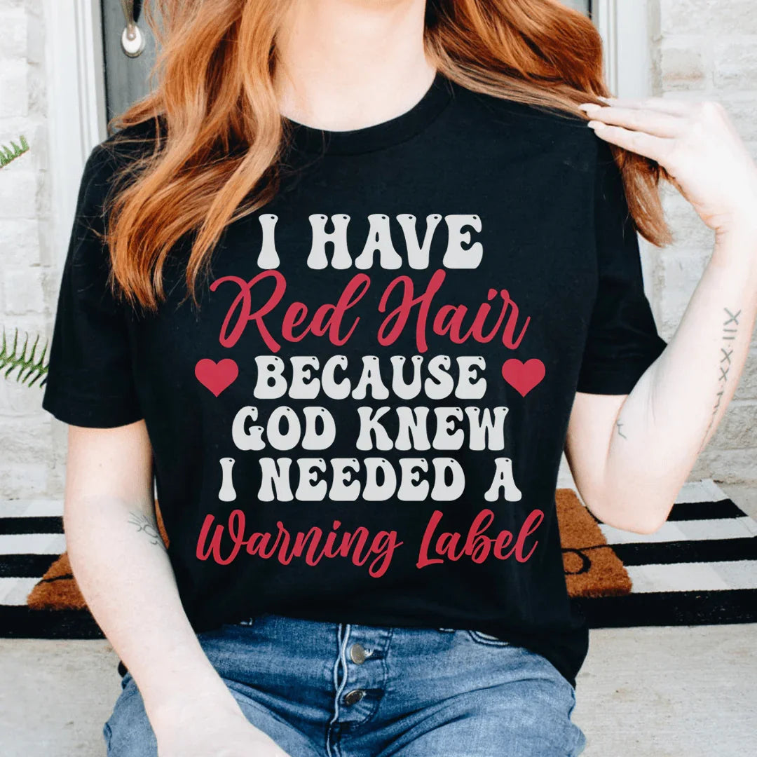 I Hate Red Hair Tee Black Heather / S Peachy Sunday T-Shirt