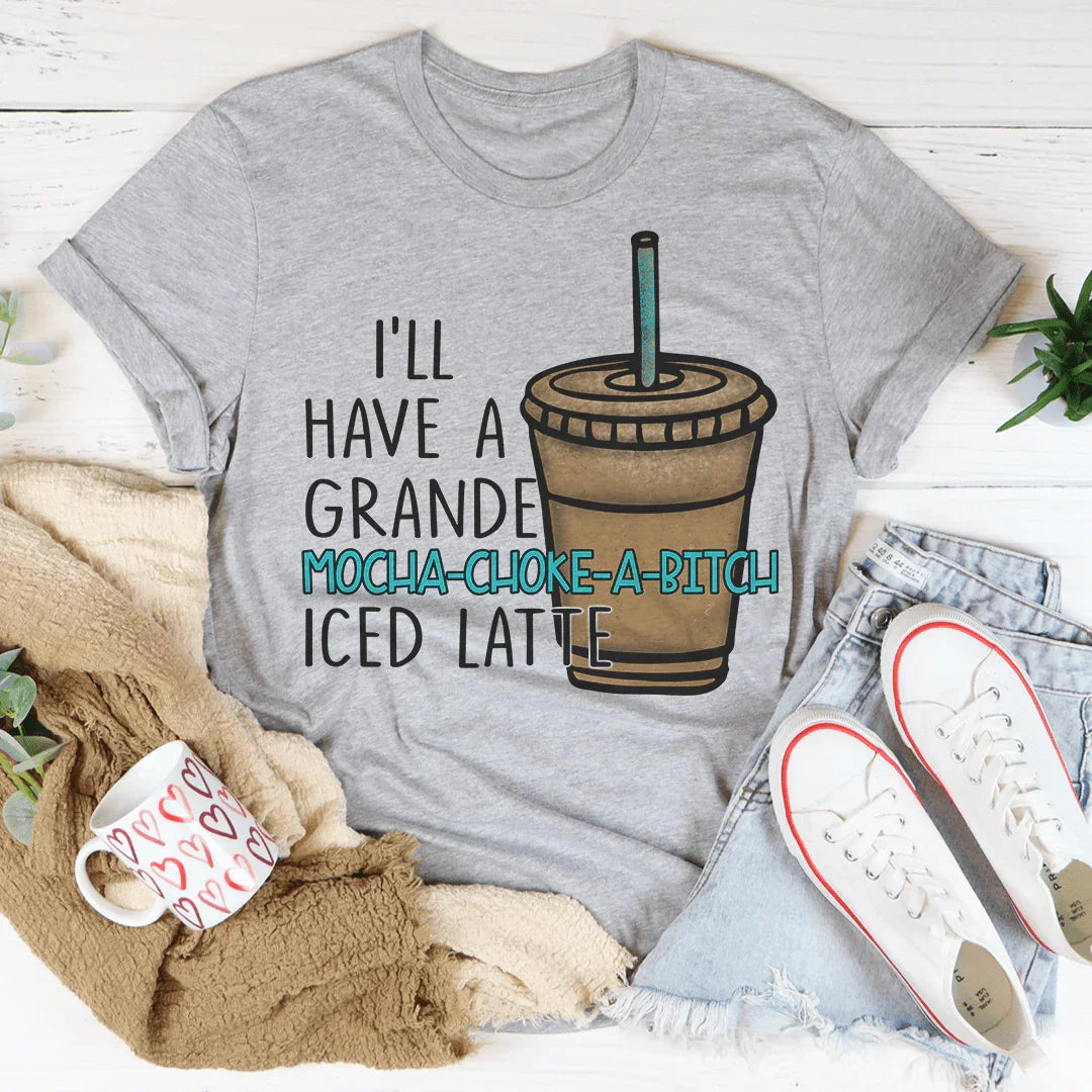 I'll Have A Grande Mocha Tee Athletic Heather / S Peachy Sunday T-Shirt