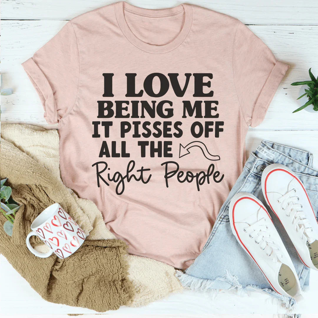 I Love Being Me Tee Peachy Sunday T-Shirt