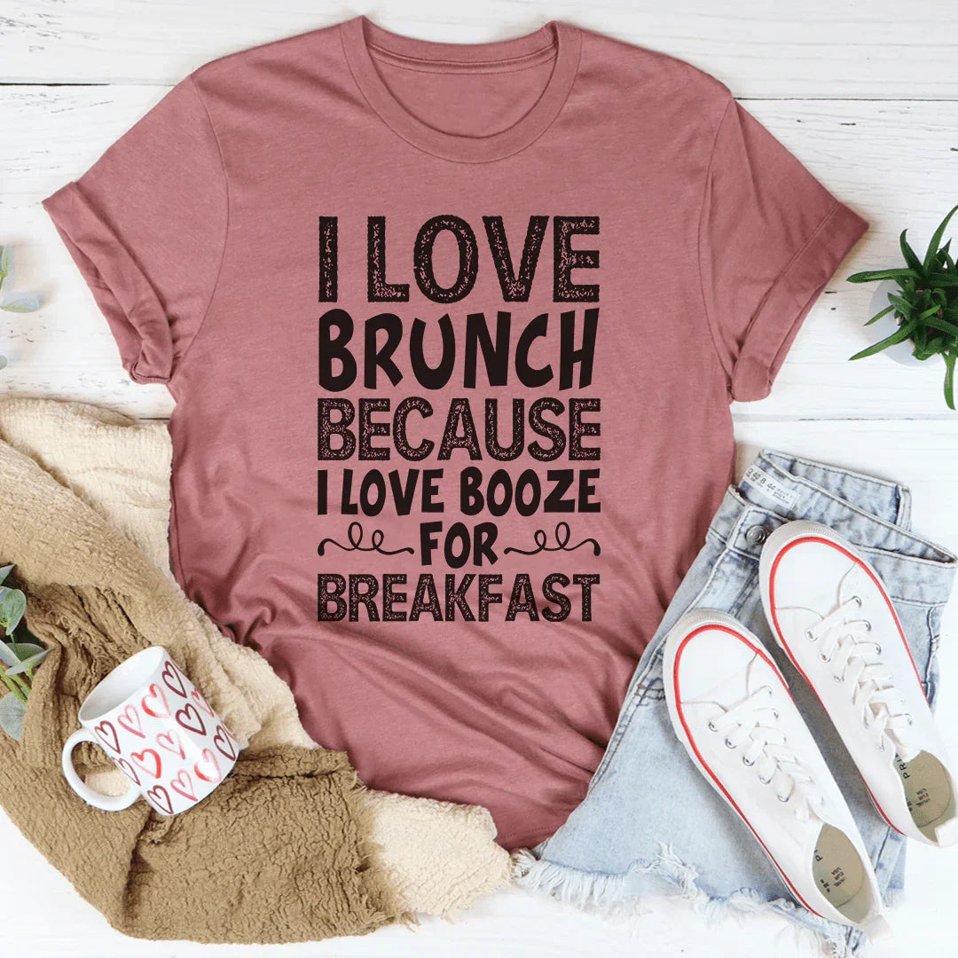 I Love Brunch Tee Mauve / S Peachy Sunday T-Shirt