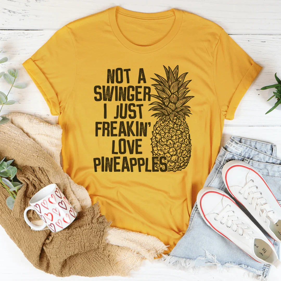I Love Pineapples Tee Mustard / S Peachy Sunday T-Shirt