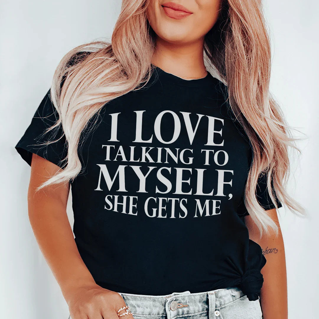 I Love Talking to Myself Tee Black Heather / S Peachy Sunday T-Shirt