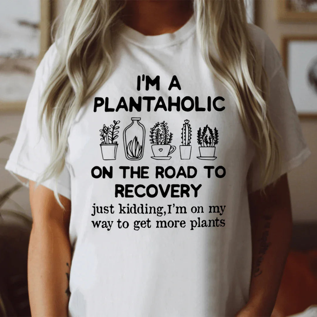 I'm A Plantaholic Tee White / S Peachy Sunday T-Shirt