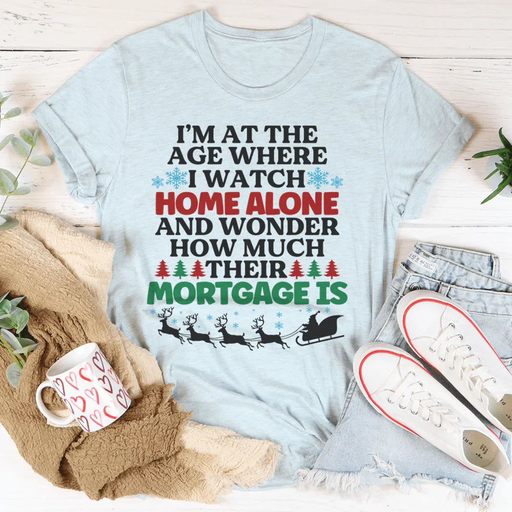 I'm At The Age Christmas Tee Heather Ice Blue / S Printify T-Shirt T-Shirt