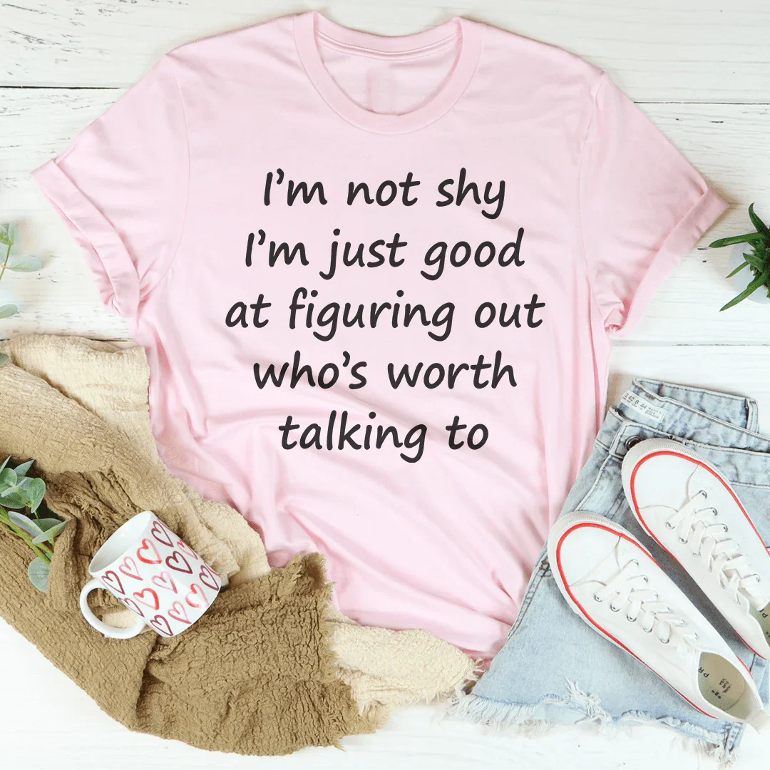 I'm Not Shy Tee Pink / S Peachy Sunday T-Shirt