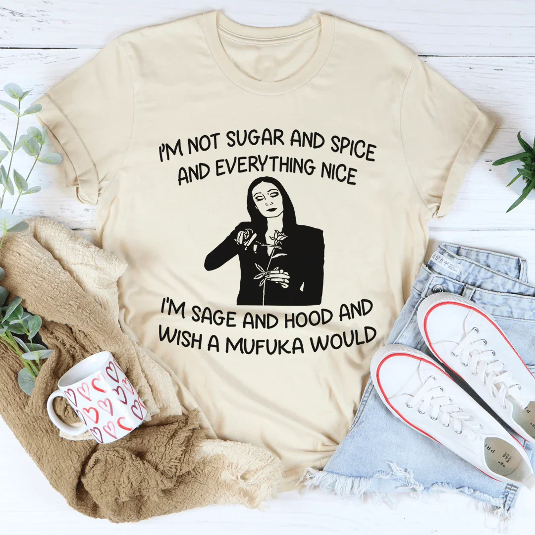 I'm Not Sugar And Spice Tee Soft Cream / S Peachy Sunday T-Shirt