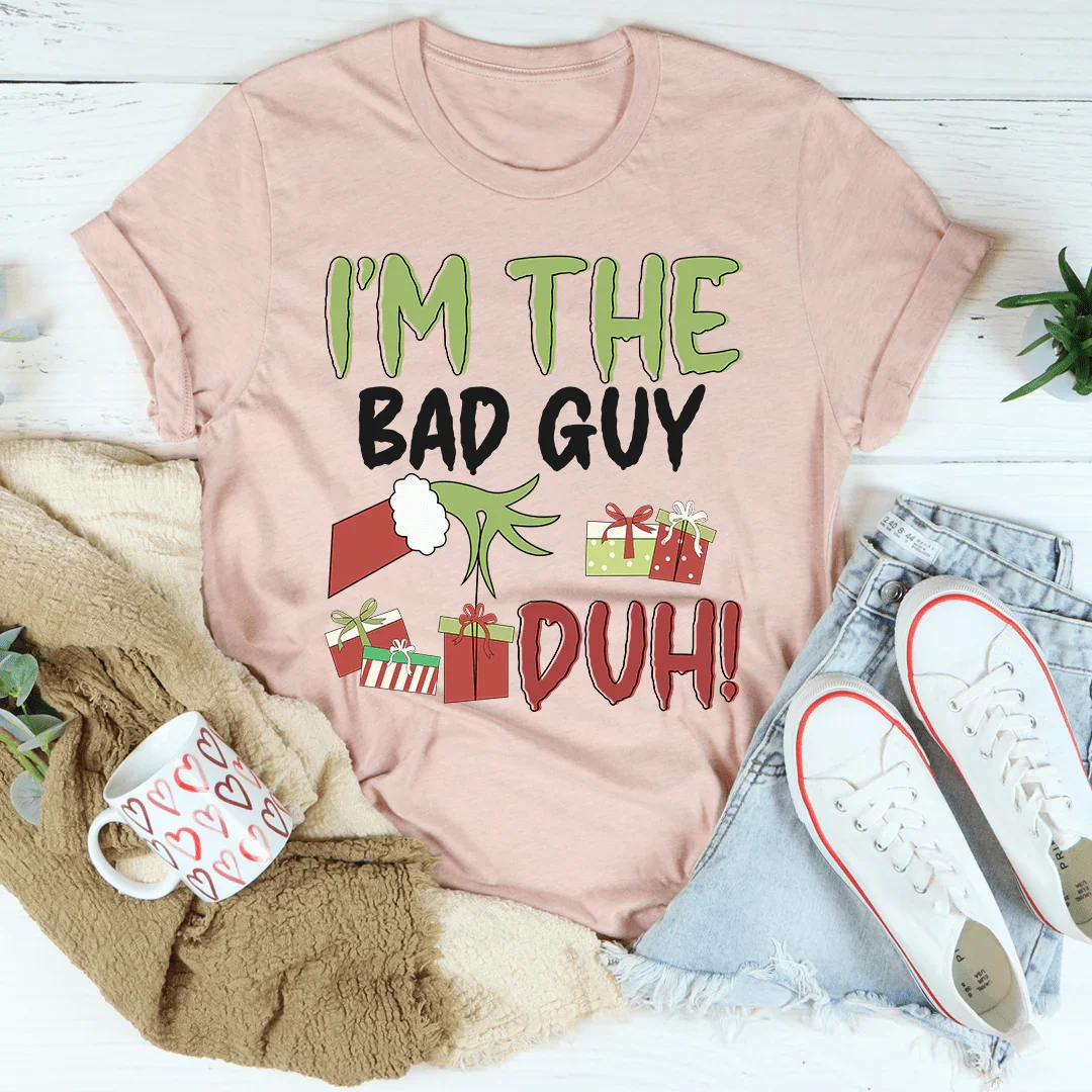 I'm The Bad Guy Tee Heather Prism Peach / S Peachy Sunday T-Shirt