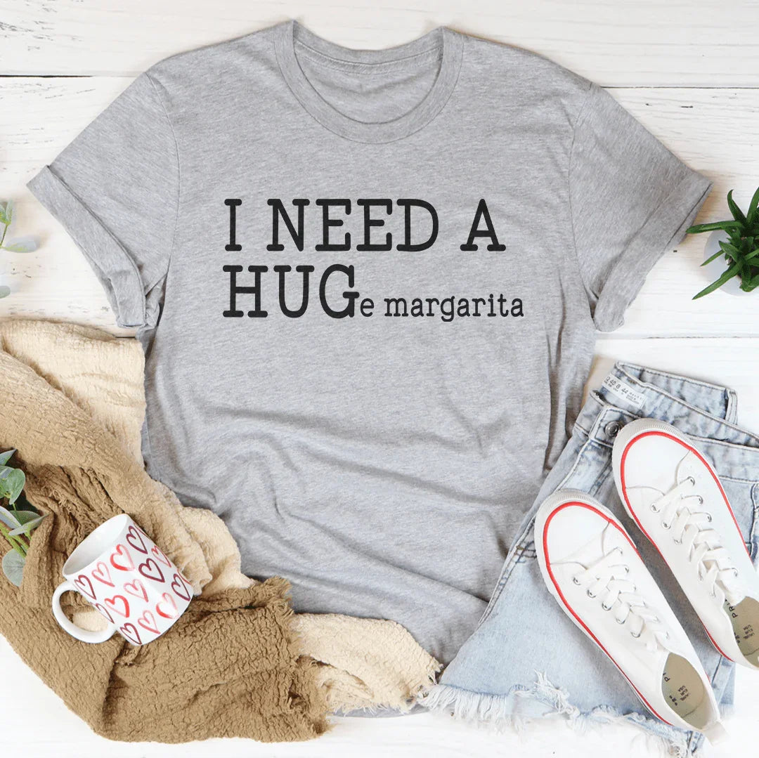 I Need A Huge Margarita Tee Athletic Heather / S Peachy Sunday T-Shirt