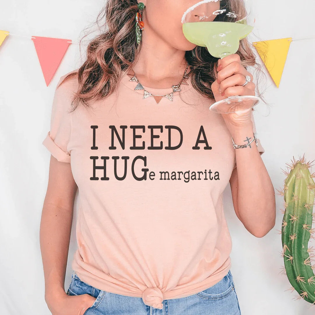 I Need A Huge Margarita Tee Heather Prism Peach / S Peachy Sunday T-Shirt