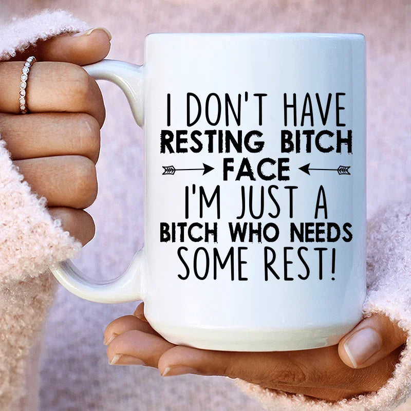 I Need Some Rest Ceramic Mug 15 oz White / One Size CustomCat Drinkware T-Shirt