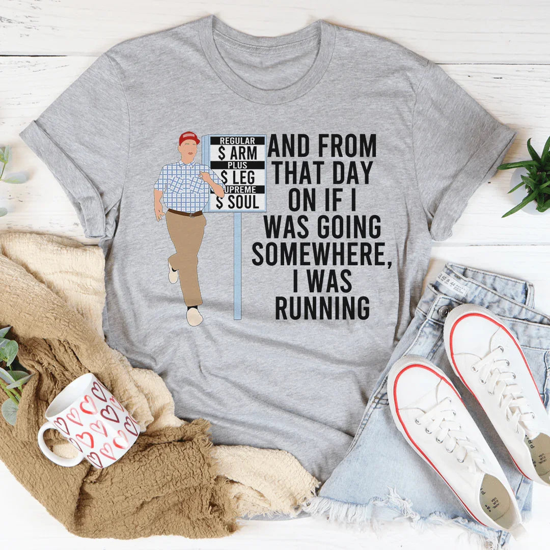 I Was Running Tee Peachy Sunday T-Shirt