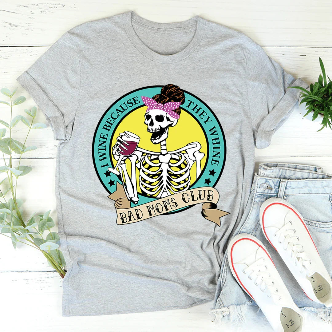 I Wine Because They Whine Tee Athletic Heather / S Peachy Sunday T-Shirt