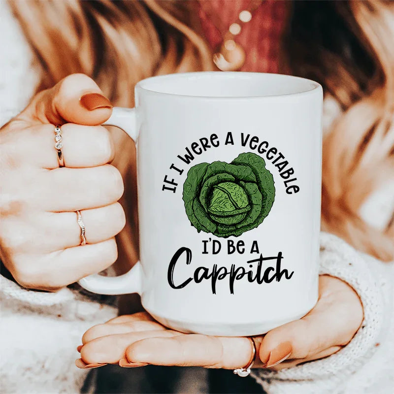 If I Were A Vegetable Ceramic Mug 15 oz White / One Size CustomCat Drinkware T-Shirt