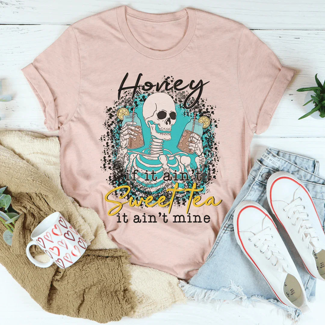 If It Ain't Sweet Tea It Ain't Mine Tee Heather Prism Peach / S Peachy Sunday T-Shirt